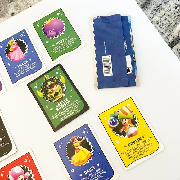 Super Mario Wonder Trading Card Lot of 10 MINT Castle Bowser Super Star - Picture 6 of 7